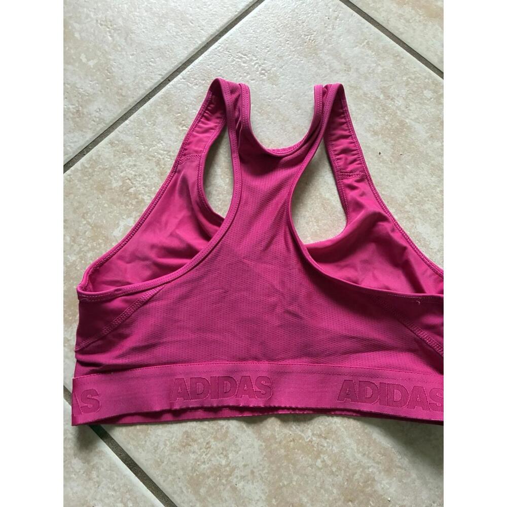 Adidas Magenta Sport Bra Racerback  Size Small Climacool